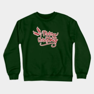 Hand Lettered Merry Christmas Crewneck Sweatshirt